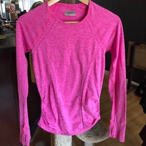 Athleta Long Sleeve Top- Heathered Hot Pink